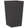 Jardineras 2 uds acero negro 45x45x75 cm by , Pots and planters - Ref: Foro24-851095, Price: 122,51 €, Discount: %