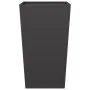 Jardineras 2 uds acero negro 45x45x75 cm by , Pots and planters - Ref: Foro24-851095, Price: 122,51 €, Discount: %