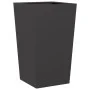 Jardineras 2 uds acero negro 45x45x75 cm by , Pots and planters - Ref: Foro24-851095, Price: 122,51 €, Discount: %