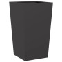 Pflanzkübel 2 Stück aus schwarzem Stahl 45x45x75 cm von , Töpfe und Pflanzgefäße - Ref: Foro24-851095, Preis: 104,06 €, Rabat...