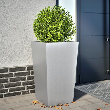 Edelstahl-Pflanzgefäß 45x45x75 cm von , Töpfe und Pflanzgefäße - Ref: Foro24-851104, Preis: 59,65 €, Rabatt: %