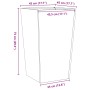 Edelstahl-Pflanzgefäß 45x45x75 cm von , Töpfe und Pflanzgefäße - Ref: Foro24-851104, Preis: 59,65 €, Rabatt: %