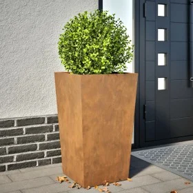 Pflanzgefäß aus rostfreiem Stahl 45x45x75 cm von , Töpfe und Pflanzgefäße - Ref: Foro24-851106, Preis: 85,79 €, Rabatt: %