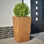 Pflanzgefäß aus rostfreiem Stahl 45x45x75 cm von , Töpfe und Pflanzgefäße - Ref: Foro24-851106, Preis: 85,61 €, Rabatt: %