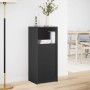 Sideboard mit LED-Lichtern aus schwarzem Ingenieurholz 42,5x34x100cm von , Sideboards - Ref: Foro24-852153, Preis: 65,29 €, R...
