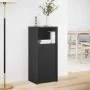 Sideboard mit LED-Lichtern aus schwarzem Ingenieurholz 42,5x34x100cm von , Sideboards - Ref: Foro24-852153, Preis: 64,43 €, R...