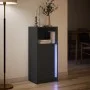 Sideboard mit LED-Lichtern aus schwarzem Ingenieurholz 42,5x34x100cm von , Sideboards - Ref: Foro24-852153, Preis: 64,43 €, R...