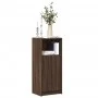 Aparador con LED madera ingeniería marrón roble 42,5x34x100 cm by , Sideboards - Ref: Foro24-852158, Price: 58,82 €, Discount: %
