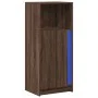 Aparador con LED madera ingeniería marrón roble 42,5x34x100 cm by , Sideboards - Ref: Foro24-852158, Price: 58,82 €, Discount: %