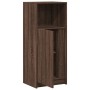 Aparador con LED madera ingeniería marrón roble 42,5x34x100 cm by , Sideboards - Ref: Foro24-852158, Price: 59,54 €, Discount: %