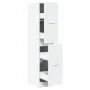 Armario botiquín madera de ingeniería blanco 30x41x144,5 cm by , Lockers and storage cabinets - Ref: Foro24-855169, Price: 79...