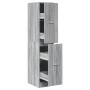 Armario botiquín madera ingeniería gris Sonoma 30x41x144,5 cm by , Lockers and storage cabinets - Ref: Foro24-855174, Price: ...