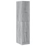 Armario botiquín madera ingeniería gris Sonoma 30x41x144,5 cm by , Lockers and storage cabinets - Ref: Foro24-855174, Price: ...