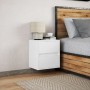Mesita de noche de pared con luces LED blanco by , Nightstands - Ref: Foro24-3307961, Price: 54,55 €, Discount: %