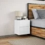 Mesita de noche de pared con luces LED blanco de , Mesitas de noche - Ref: Foro24-3307961, Precio: 53,70 €, Descuento: %