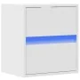 Mesita de noche de pared con luces LED blanco de , Mesitas de noche - Ref: Foro24-3307961, Precio: 53,70 €, Descuento: %