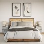 Mesitas de noche de pared con luces LED 2 uds gris hormigón by , Nightstands - Ref: Foro24-3307968, Price: 93,48 €, Discount: %