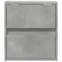 Mesitas de noche de pared con luces LED 2 uds gris hormigón by , Nightstands - Ref: Foro24-3307968, Price: 89,07 €, Discount: %