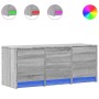 Mueble de TV con LED madera ingeniería gris Sonoma 97x34x40 cm de , Muebles TV - Ref: Foro24-852241, Precio: 78,11 €
