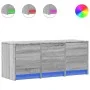 Mueble de TV con LED madera ingeniería gris Sonoma 97x34x40 cm de , Muebles TV - Ref: Foro24-852241, Precio: 74,92 €, Descuen...