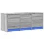 Mueble de TV con LED madera ingeniería gris Sonoma 97x34x40 cm de , Muebles TV - Ref: Foro24-852241, Precio: 74,92 €, Descuen...