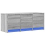 Mueble de TV con LED madera ingeniería gris Sonoma 97x34x40 cm by , TV Furniture - Ref: Foro24-852241, Price: 75,93 €, Discou...