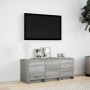 TV-Möbel mit LED-Beleuchtung aus grauem Sonoma-Ingenieurholz, 97x34x40 cm. von , TV-Möbel - Ref: Foro24-852241, Preis: 75,93 ...