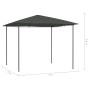 Cenador gris antracita 3x3x2,6 m 160 g/m² de vidaXL, Carpas y cenadores - Ref: Foro24-313610, Precio: 114,14 €, Descuento: %