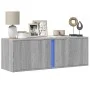 Mueble de TV de pared con luces LED gris Sonoma 100x31x35 cm de , Muebles TV - Ref: Foro24-852269, Precio: 61,50 €, Descuento: %