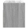 Mueble de TV de pared con luces LED gris Sonoma 100x31x35 cm de , Muebles TV - Ref: Foro24-852269, Precio: 61,50 €, Descuento: %