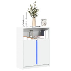 Sideboard mit LED-Beleuchtung aus weißem Ingenieurholz 77x34x100 cm von , Sideboards - Ref: Foro24-852145, Preis: 78,59 €, Ra...