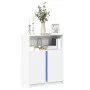 Sideboard mit LED-Beleuchtung aus weißem Ingenieurholz 77x34x100 cm von , Sideboards - Ref: Foro24-852145, Preis: 77,66 €, Ra...
