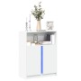 Sideboard mit LED-Beleuchtung aus weißem Ingenieurholz 77x34x100 cm von , Sideboards - Ref: Foro24-852145, Preis: 78,59 €, Ra...