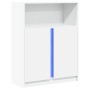 Sideboard mit LED-Beleuchtung aus weißem Ingenieurholz 77x34x100 cm von , Sideboards - Ref: Foro24-852145, Preis: 78,59 €, Ra...
