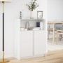 Sideboard mit LED-Beleuchtung aus weißem Ingenieurholz 77x34x100 cm von , Sideboards - Ref: Foro24-852145, Preis: 78,59 €, Ra...