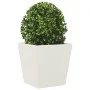 Jardineras 2 unidades acero blanco 40x40x40 cm de , Maceteros y jardineras - Ref: Foro24-851055, Precio: 66,70 €, Descuento: %