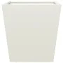 Jardineras 2 unidades acero blanco 40x40x40 cm de , Maceteros y jardineras - Ref: Foro24-851055, Precio: 66,70 €, Descuento: %