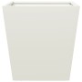 Pflanzkübel 2 Stück aus weißem Stahl 40x40x40 cm von , Töpfe und Pflanzgefäße - Ref: Foro24-851055, Preis: 57,75 €, Rabatt: %