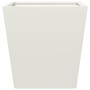 Pflanzkübel 2 Stück aus weißem Stahl 40x40x40 cm von , Töpfe und Pflanzgefäße - Ref: Foro24-851055, Preis: 57,75 €, Rabatt: %