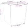 Jardinera de acero inoxidable 50x50x50 cm by , Pots and planters - Ref: Foro24-851074, Price: 80,78 €, Discount: %