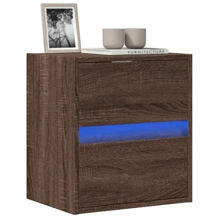 Wand-TV-Möbel mit LED-Lichtern in Eichenbraun 41x31x45 cm von , TV-Möbel - Ref: Foro24-852283, Preis: 54,16 €, Rabatt: %
