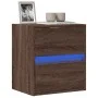 Wand-TV-Möbel mit LED-Lichtern in Eichenbraun 41x31x45 cm von , TV-Möbel - Ref: Foro24-852283, Preis: 54,16 €, Rabatt: %