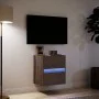 Wand-TV-Möbel mit LED-Lichtern in Eichenbraun 41x31x45 cm von , TV-Möbel - Ref: Foro24-852283, Preis: 54,16 €, Rabatt: %
