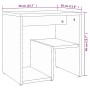 Bedside table made of gray Sonoma plywood, 40x30x40 cm by , Nightstands - Ref: Foro24-815179, Price: 26,16 €, Discount: %