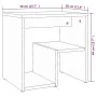 Mesita de noche madera contrachapada gris Sonoma 40x30x40 cm de , Mesitas de noche - Ref: Foro24-815179, Precio: 27,75 €, Des...