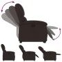 Sillón reclinable elevable tela marrón oscuro de , Sillones - Ref: Foro24-3204169, Precio: 276,03 €, Descuento: %