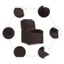 Verstellbarer Aufstehsessel aus dunkelbraunem Stoff von , Sessel - Ref: Foro24-3204169, Preis: 276,13 €, Rabatt: %