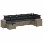 Set de sofás de jardín 7 pzas con cojines ratán PE gris claro de , Conjuntos de jardín - Ref: Foro24-3264438, Precio: 502,67 ...