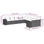 Set of 10-piece garden sofas with light gray synthetic rattan cushions by , Garden sets - Ref: Foro24-3223111, Price: 717,74 ...