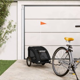 Fahrradanhänger für Haustiere, Eisen, Oxford-Gewebe, schwarz. von , Kinderwagen für Haustiere - Ref: Foro24-93961, Preis: 102...